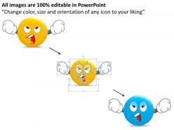 Business powerpoint templates angry emoticons illustration picture sales ppt slides