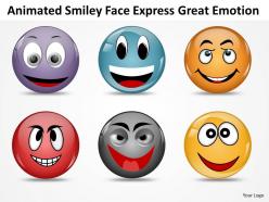 Business powerpoint templates animated smiley 114