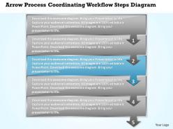 Business powerpoint templates arrow process coordinating workflow steps diagram sales ppt slides