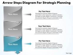 Business powerpoint templates arrow steps diagram for strategic planning sales ppt slides