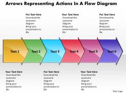 Business PowerPoint Templates arrows representing actions flow diagram Sales PPT Slides 6 stages