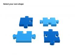 Business powerpoint templates blue pieces of strategy puzzle icon graph sales ppt slides