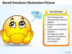 Business powerpoint templates bored emoticon illustration picture sales ppt slides