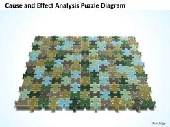 Business powerpoint templates cause and effect analysis puzzle diagram sales ppt slides