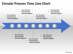 Business powerpoint templates circle process time line chart editable sales ppt slides