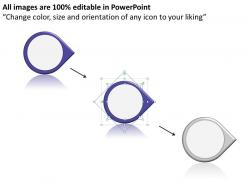 Business powerpoint templates circular arrow interpretation of 2 steps involved procedure sales ppt slides