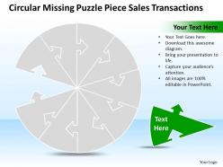 Business powerpoint templates circular missing puzzle piece sales transactions ppt slides