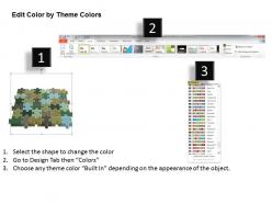 Business powerpoint templates colorful rectangular jigsaw problem solving puzzle piece matrix sales ppt slides