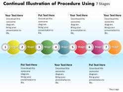 Business powerpoint templates continual illustration of procedure using 7 stages sales ppt slides