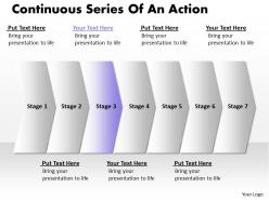 Business powerpoint templates continuous series of an action sales ppt slides 7 stages