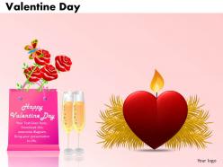 Business powerpoint templates couple with heart valentine day sales ppt slides