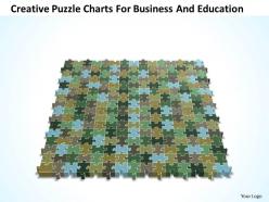 Business powerpoint templates creative sales puzzle charts for and education ppt slides