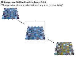 Business powerpoint templates cycle management rectangular jigsaw puzzle matrix sales ppt slides