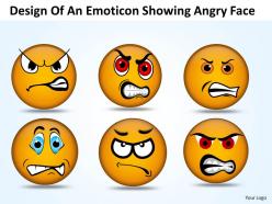 Business powerpoint templates design of an emoticon showing angry face sales ppt slides