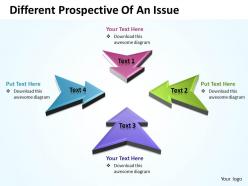 Business PowerPoint Templates different prospective of an issue Sales PPT Slides 4 stages