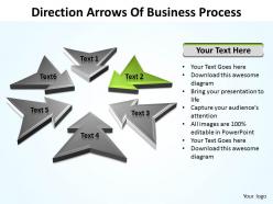 Business powerpoint templates direction ppt arrows of process editable sales slides