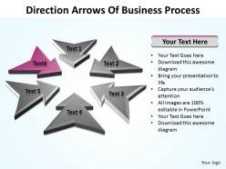 Business powerpoint templates direction ppt arrows of process editable sales slides