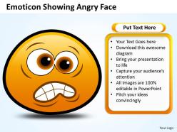 Business powerpoint templates emoticon showing angry face sales ppt slides