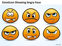 Business powerpoint templates emoticon showing angry face sales ppt slides