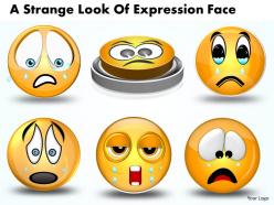 Business powerpoint templates expression of strange face sales ppt slides