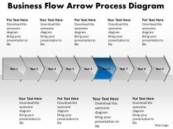 Business powerpoint templates flow arrow process diagram sales ppt slides 9 stages