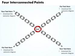 Business powerpoint templates four interconnected points editable sales ppt slides 2