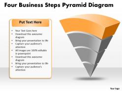 Business powerpoint templates four steps pyramid game diagram sales ppt slides