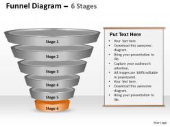 Business powerpoint templates funnel diagram editable sales ppt slides