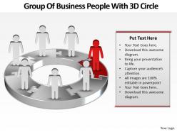 Business powerpoint templates group of people with 3d bar sales ppt slides