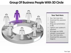Business powerpoint templates group of people with 3d bar sales ppt slides