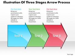 Business powerpoint templates illustration of three state diagram ppt arrow process sales slides 3 stages