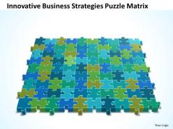 Business powerpoint templates innovative strategies puzzle matrix sales ppt slides