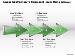 Business PowerPoint Templates linear abstraction to represent issues using arrows Sales PPT Slides
