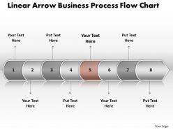 Business powerpoint templates linear arrow process flow chart sales ppt slides