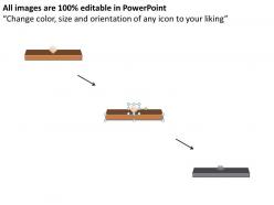 Business powerpoint templates linear flow multicomponent diagram sales ppt slides