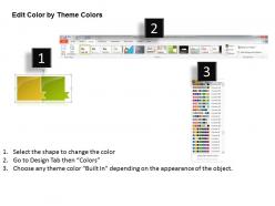 Business powerpoint templates linear flow theme connecting objects sales ppt slides 2 stages