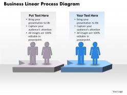 Business powerpoint templates linear process diagram sales ppt slides