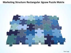 Business powerpoint templates marketing structure rectangular jigsaw puzzle matrix sales ppt slides