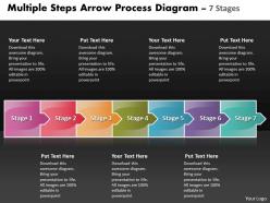 Business powerpoint templates multiple steps arrow process diagram sales ppt slides