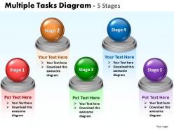Business powerpoint templates multiple tasks diagram 5 stages layouts 0812 sales ppt slides