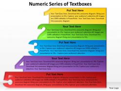 Business powerpoint templates numeric series of textboxes sales ppt slides