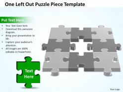 Business powerpoint templates one left out strategy puzzle piece sales ppt slides
