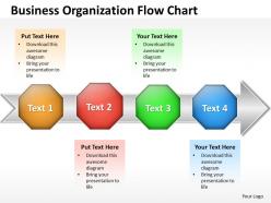 Business PowerPoint Templates organization flow chart Sales PPT Slides