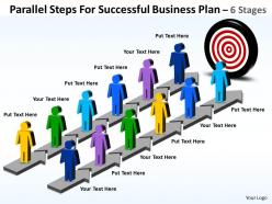 Business powerpoint templates parallel steps for successful plan sales ppt slides