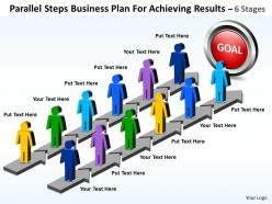 Business powerpoint templates parallel steps plan for achieving results sales ppt slides