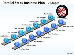 Business Powerpoint Templates Parallel Steps Plan Format Sales Ppt Slides