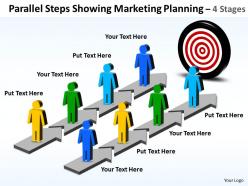 Business PowerPoint Templates parallel steps showing marketing planning Sales PPT Slides