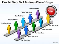 Business PowerPoint Templates parallel steps to plan Sales PPT Slides