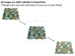 Business powerpoint templates plan is built on solid foundation puzzle sales ppt slides