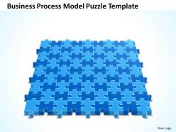 Business powerpoint templates process model puzzle sales ppt slides